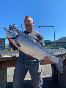 Chinook Salmon caught while fishing in Gold Beach