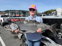 Chinook Salmon caught while fishing in Gold Beach