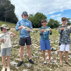 4 striped bass caught at Clifton