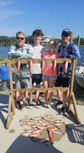 4 anglers fishing in panama city