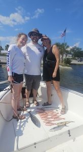 A group of 4 people fishing in Panama City