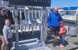 4 people fishing in Panama City