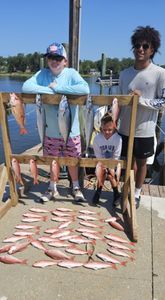 Three people fishing in Florida