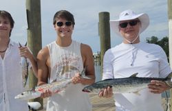 Three anglers fishing in Panama City