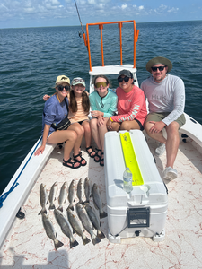 Hooked a pair of spotted weakfish with some deep sea jigging magic down in South Padre!