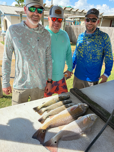 Great day targeting redfish with deep sea jigging and light tackle techniques!