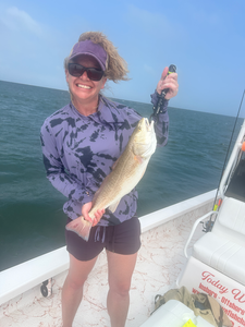 Reeling in the catch of the day at South Padre Island!