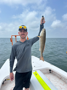 Caught a feisty redfish on a day of deep sea jigging in South Padre Island!