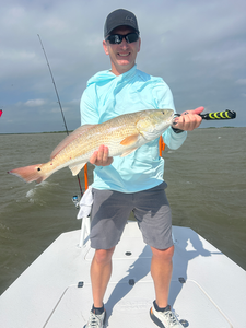 Hooked into a big Redfish on a day of epic Deep Sea Jigging action!