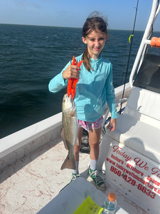 Reeling in a redfish paradise off South Padre Island!