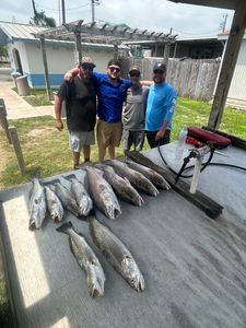 Big redfish blasted today at the Texas coast!