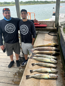 Landed a blasted catch of big redfish on the flats off South Padre Island today!