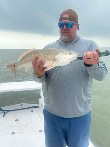 Reeling in a big one!