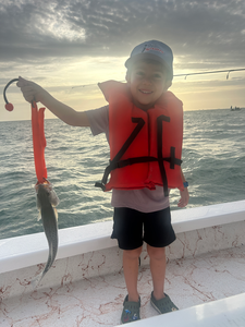 Storm clouds gathering, but the deep sea jigging must go on!