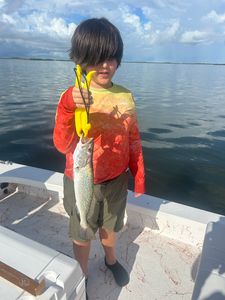 Nice speckled trout using deep sea jigging and light tackle techniques!