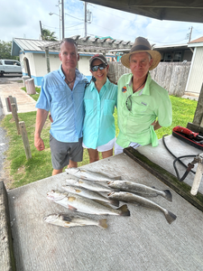 Spotted Weakfish bonanza on a partly cloudy day in South Padre!
