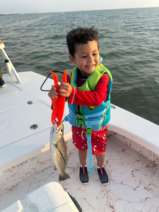 Hooked this feisty Spotted Weakfish on a South Padre Island drift fishing adventure!