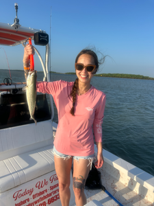 Reeling in the best fishing day with a Spotted Weakfish off South Padre Island!