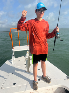 Landed a nice spotted weakfish using deep sea jigging techniques in South Padre Island!