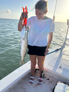 Reeling in the best fishing experience with a Spotted Weakfish off South Padre Island!