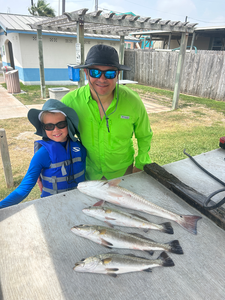 Blasted a trio of huge spotted weakfish on a killer deep sea jigging trip at South Padre Island!
