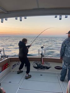 Two anglers fishing in MI