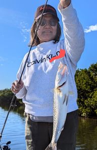 Speckled trout caught fishing in Ruskin FL