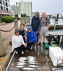 Five people fishing in North Carolina