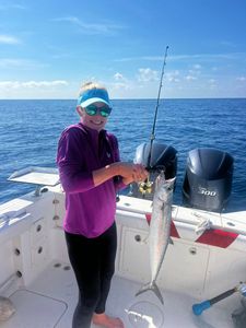 Fishing for a massive king mackerel in FL