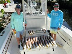 Three people fishing in Little Torch Key