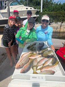 Successful fishing trip displaying fresh caught yellowfin in cooler at Little Torch Key FL