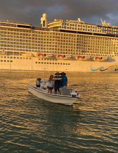 Cruise-side Snook action in Cape Canaveral.