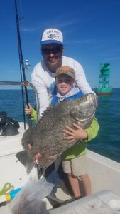 Fishing duo on sunny day in FL