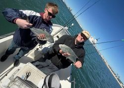 A person fishing at Port Canaveral