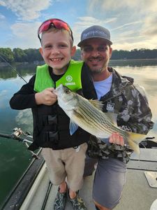 Reeling in the Striped Bass  at Lake Allatoona! 