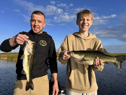 Two anglers fishing in Fellsmere