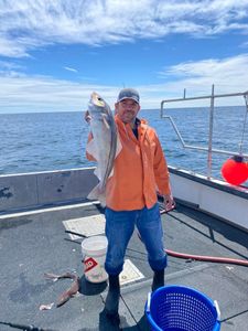 Angler with big fish caught in Salisbury