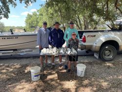 4 people fishing in Texas