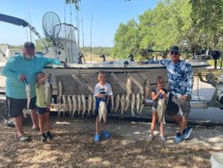 Group of 5 people fishing in Texas