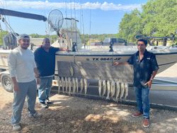 Three people fishing in Texas