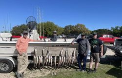Four people fishing in Texas
