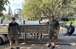 Two anglers fishing at Whitney