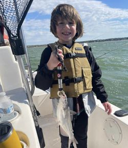 One blue catfish caught while fishing in Texas