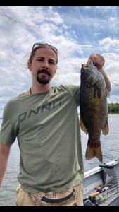 One fisherman in Nestor Falls