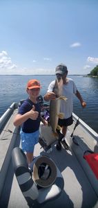 Image of a huge northern pike caught while fishing in ON