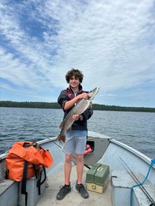 Fishing for a Northern Pike in Ontario