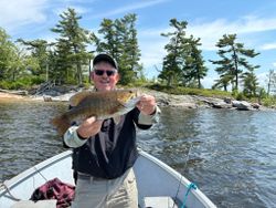 Smallmouth Bass caught fishing in ON