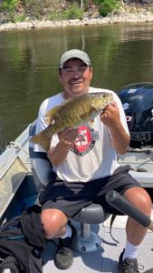 Smallmouth Bass caught while fishing in ON