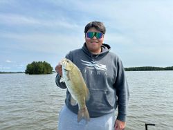 Smallmouth bass caught in Nestor Falls