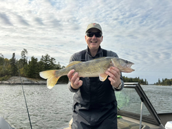 Walleye fish caught in Nestor Falls